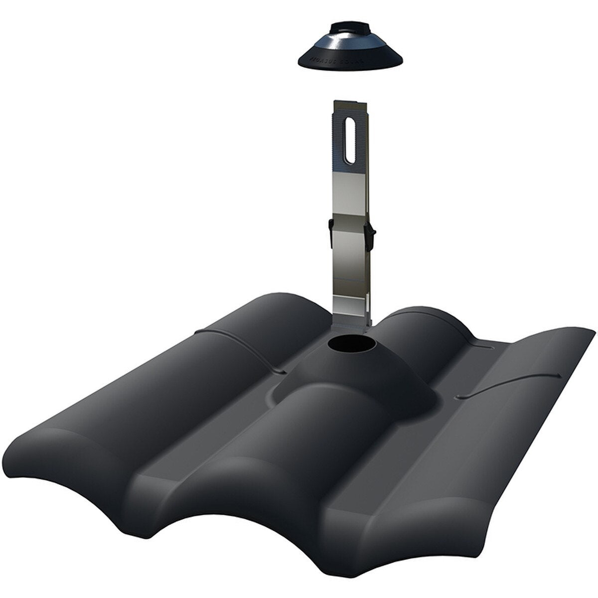 Pegasus W-Tile Scissor Mount Flashing Kit - Black