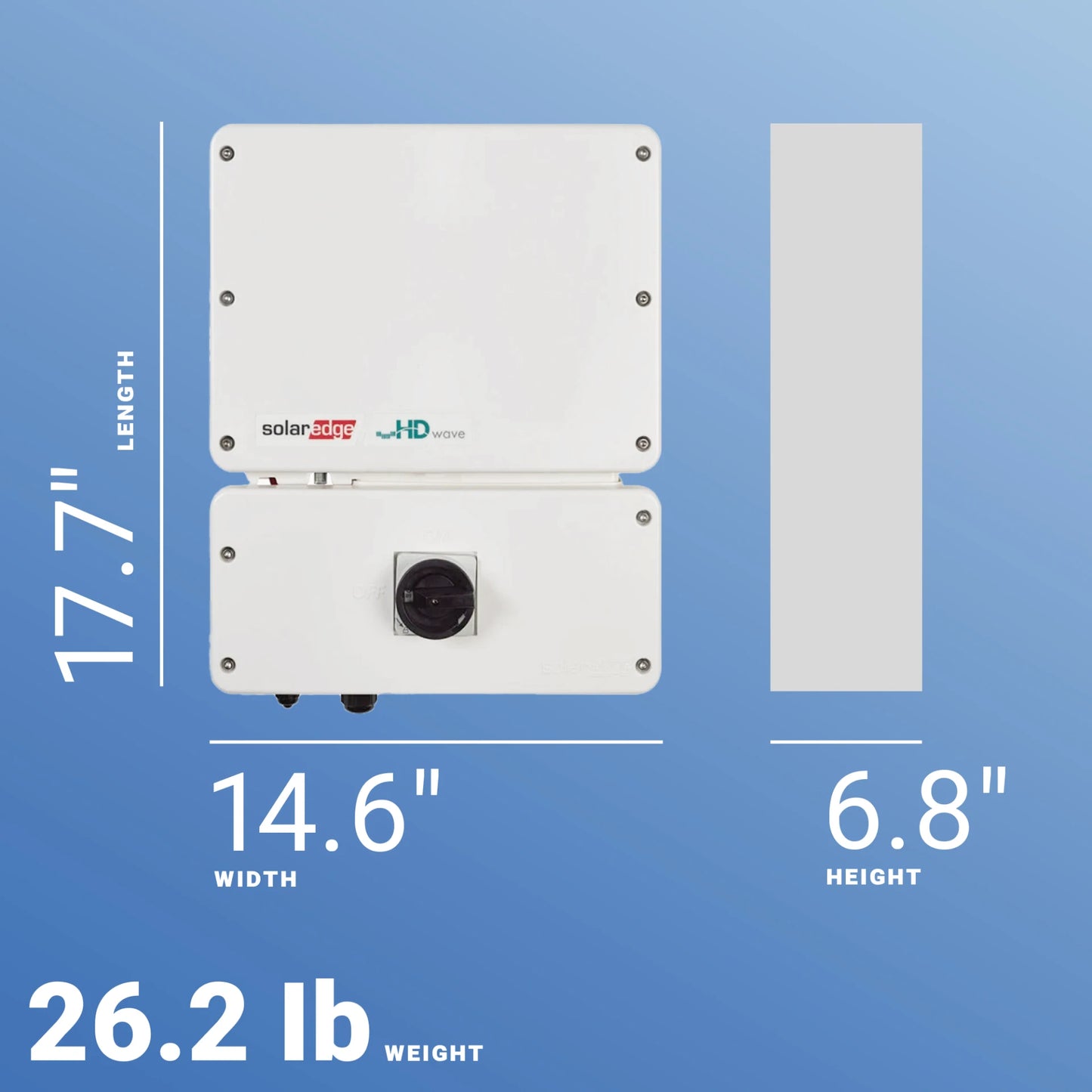 SolarEdge SE6000H-US000BEU4 Single Phase Inverter 6kW HD-Wave with SetApp Configuration