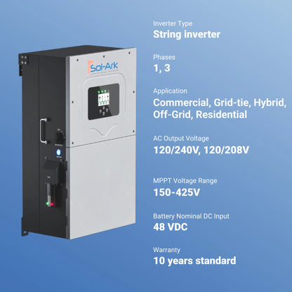 Sol-Ark SA-18K-2P 18kW Hybrid Inverter