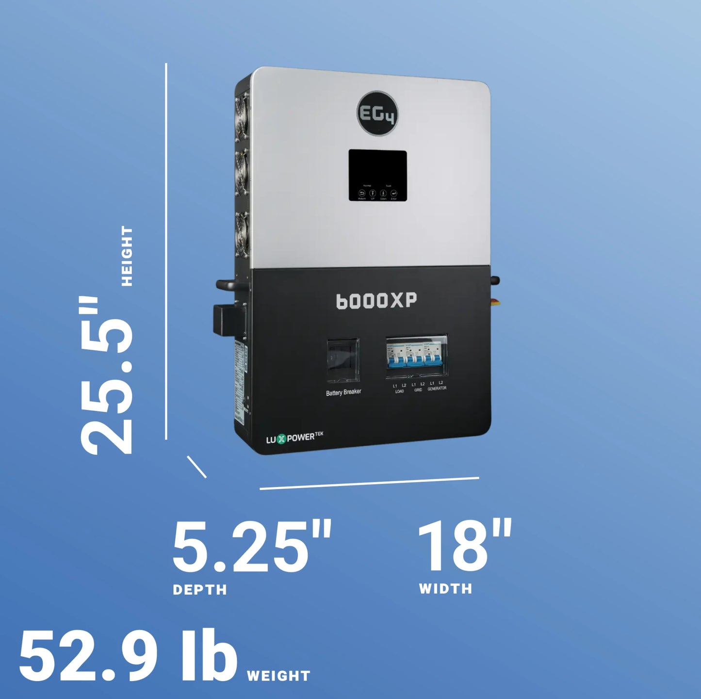EG4 EG4-6000XP 6kW Off-Grid Inverter/Charger