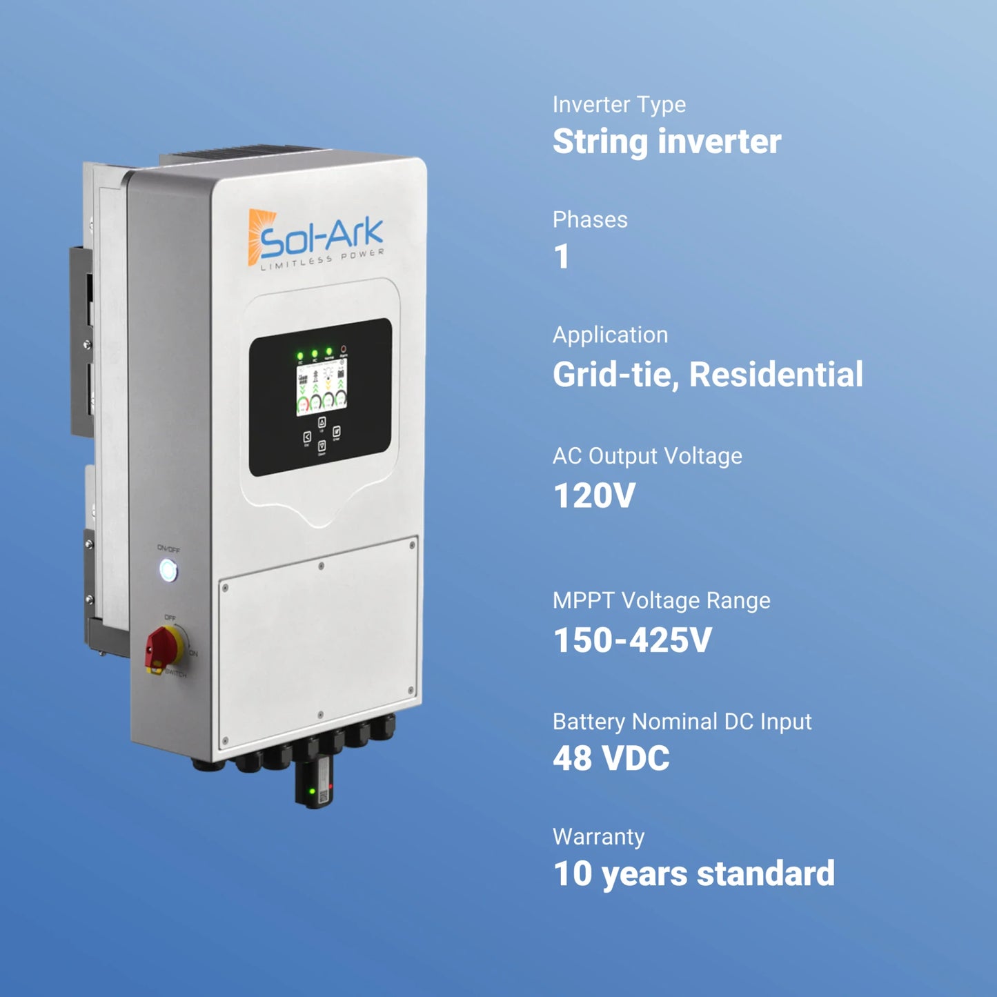 Sol-Ark SA-5K-1P 5kW String Inverter