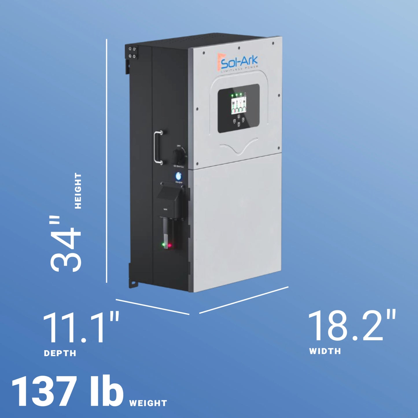 Sol-Ark SA-18K-2P 18kW Hybrid Inverter