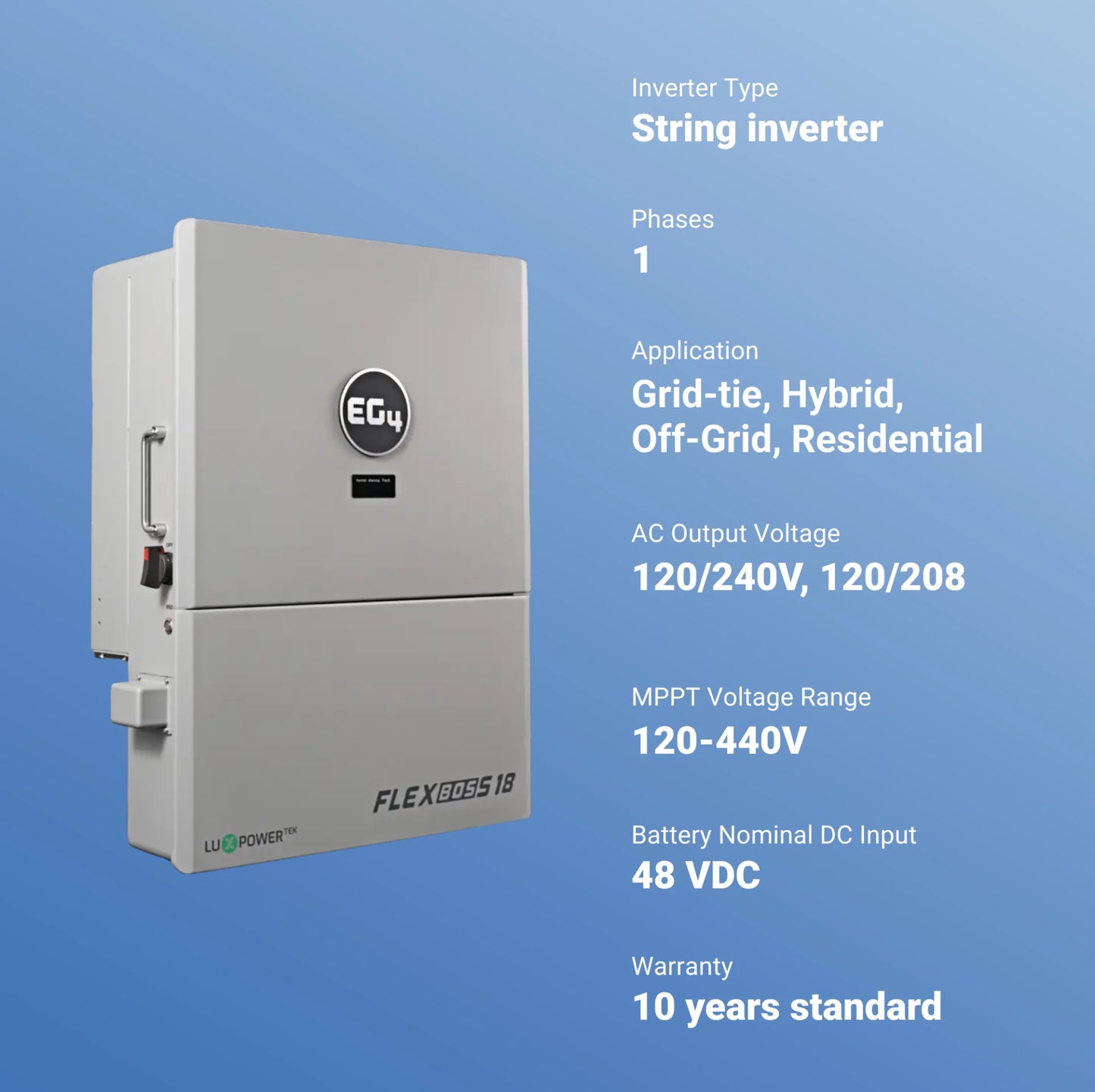 EG4 EG4FLEXBOSS18 13kW Hybrid Inverter/Charger