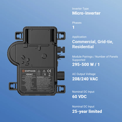 Enphase IQ8AC Microinverter IQ8AC-72-M-US