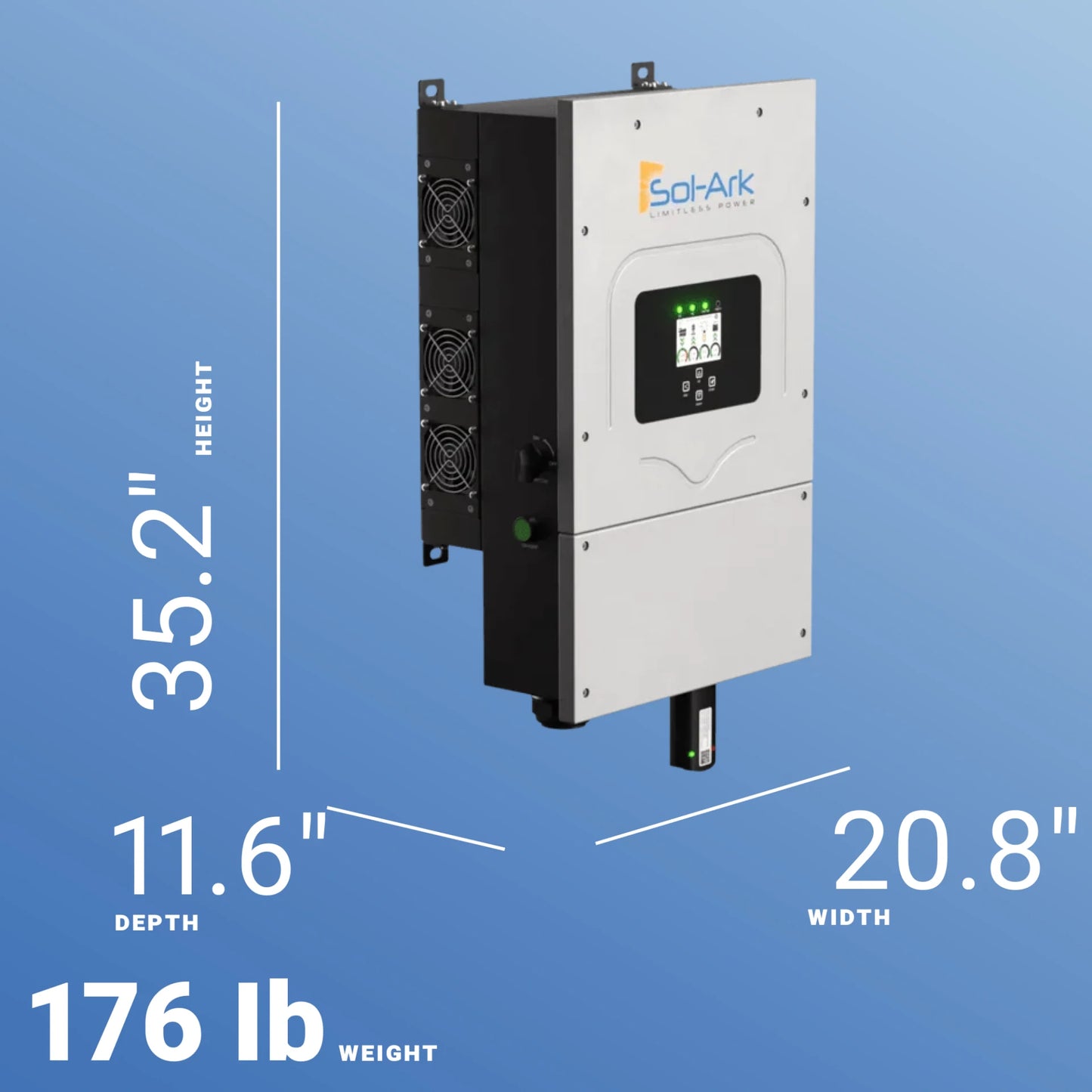Sol-Ark SA-30K-3P 30kW Hybrid Inverter