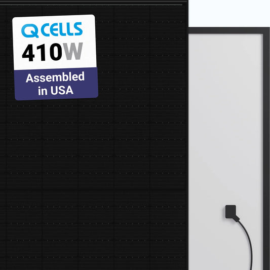 Q CELLS 410W Solar Panel 132 Cell Q.PEAK DUO BLK ML-G10+ Assembled in USA Clearance
