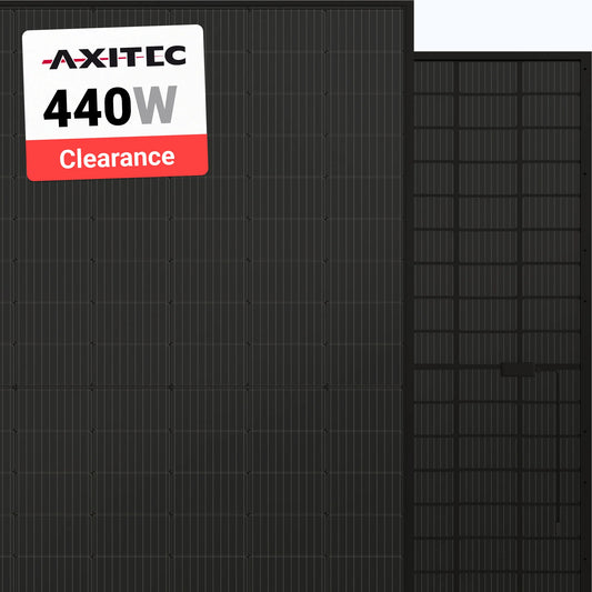 Axitec 440W Solar Panel 108 Cell All-Black Bifacial AC-440TGB/108BB Clearance