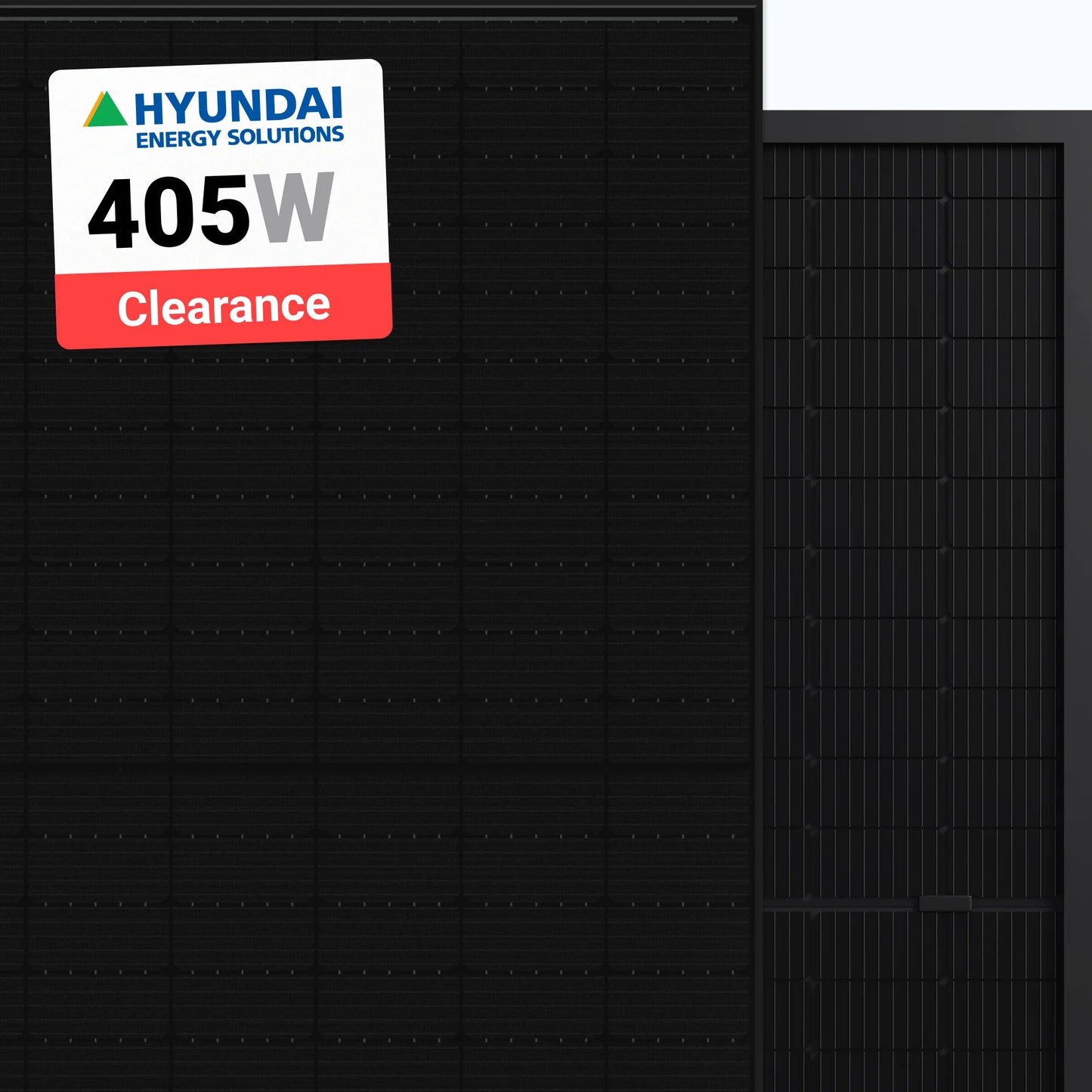 Hyundai 405W Solar Panel 132 Half-Cell Bifacial HiS-S405YH(BK) Clearance