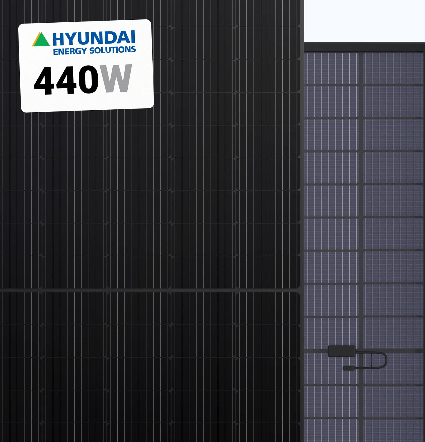 Hyundai 440W Solar Panel 108 Cell All-Black Bifacial HiN-T440NF(BK)