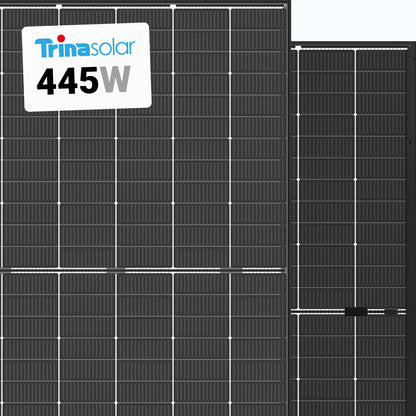 Trina 445W Solar Panel 144 Cell All-Black Bifacial TSM-445-NEG9RC.27