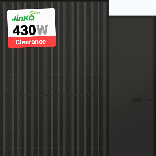 Jinko Solar 430W Solar Panel 108 Cell All-Black JKM430N-54HL4-B Clearance