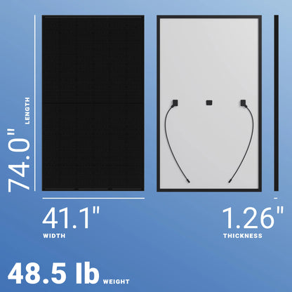 Q CELLS 410W Solar Panel 132 Cell Q.PEAK DUO BLK ML-G10+ Assembled in USA Clearance