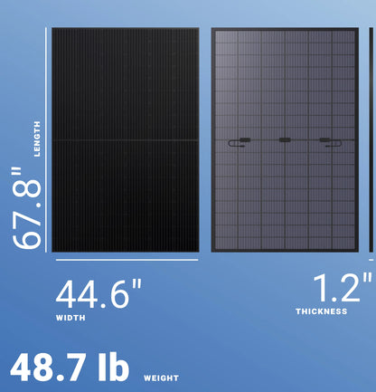 Hyundai 435W Solar Panel 108 Half-Cell HiN-T435NF(BK)