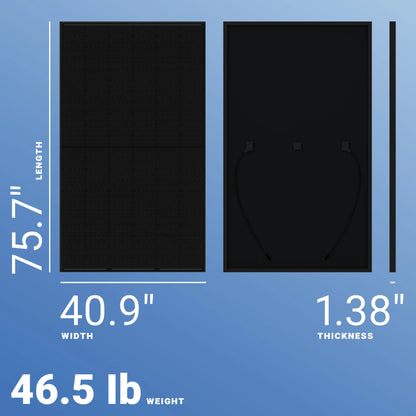 Hyundai 405W Solar Panel 132 Half-Cell Bifacial HiS-S405YH(BK) Clearance