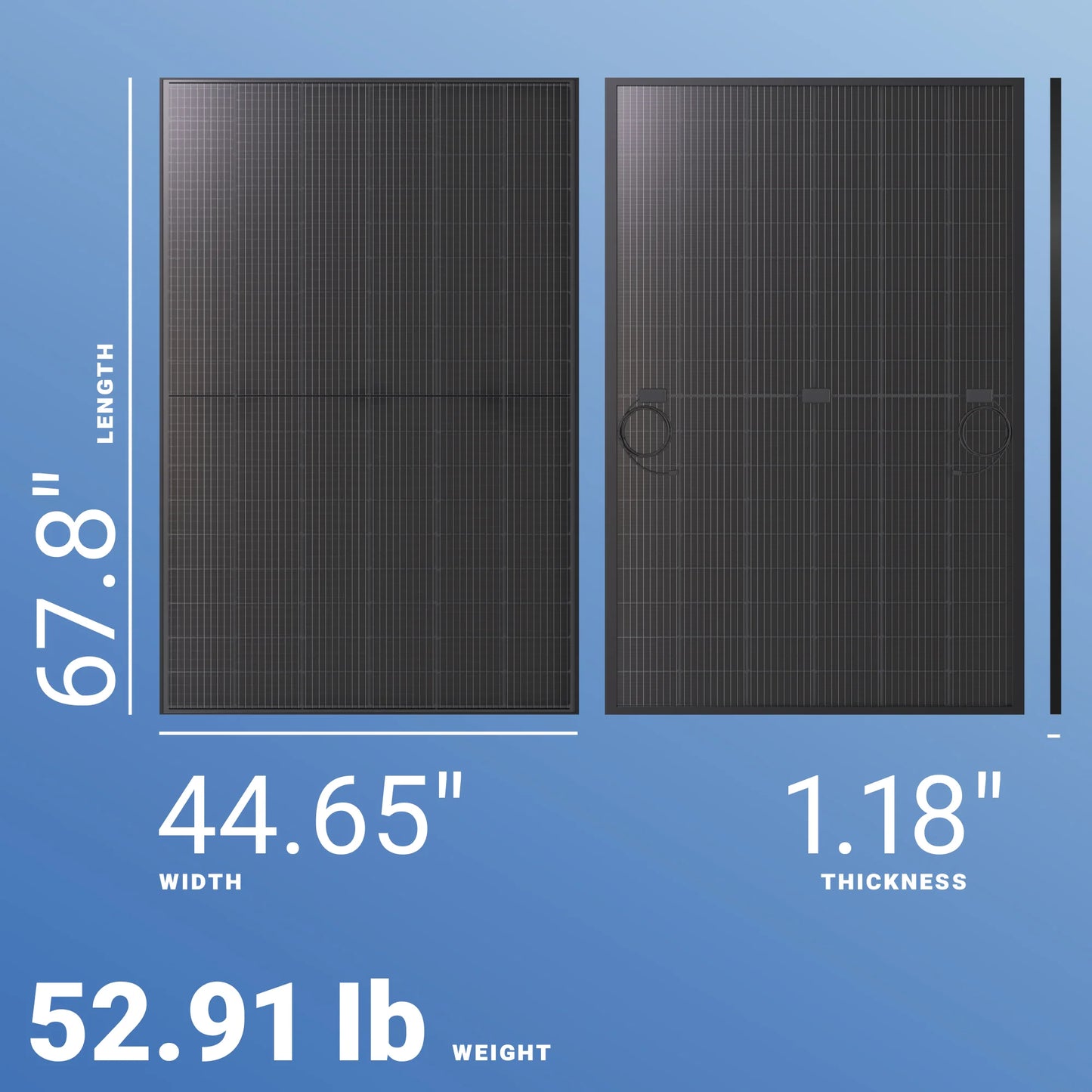 SEG Solar 440W Solar Panel 108 Cell All-Black Bifacial SEG-440-BTD-BG