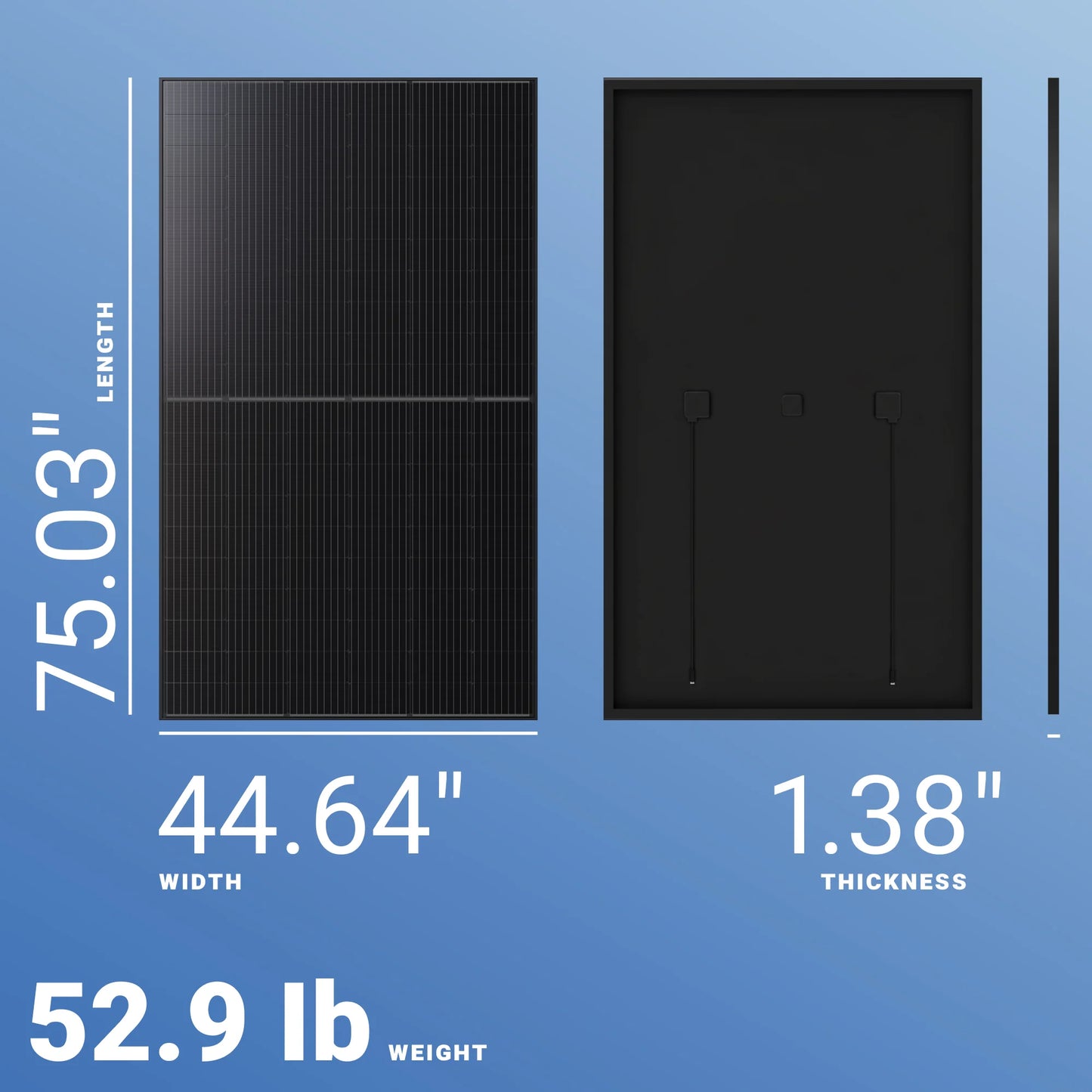 Peimar 450W Solar Panel 120 Cell All-Black DR10H450MB Clearance