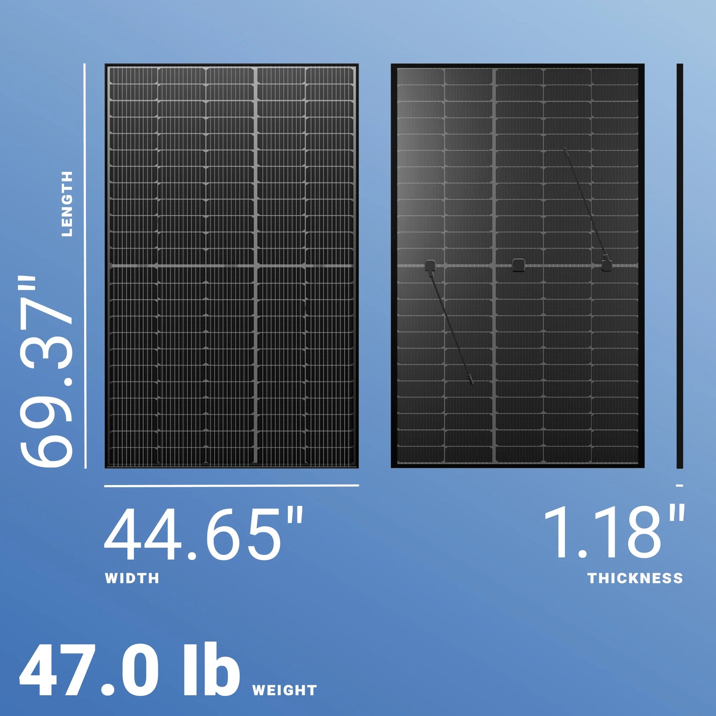 Trina 415W Solar Panel 144 Cell All-Black Bifacial TSM-415NE09RC.05 Clearance