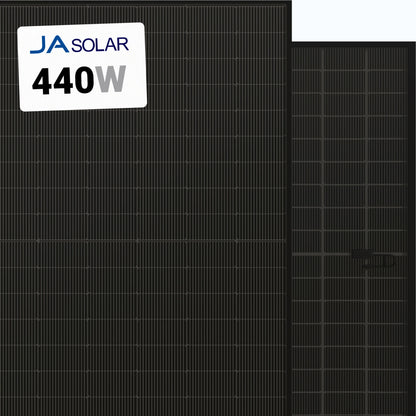 JA Solar 440W Solar Panel 108 Cell All-Black Bifacial JAM54D41-440/MB