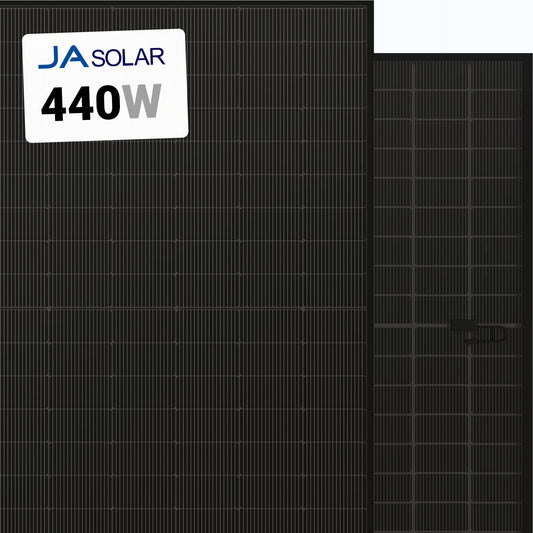 JA Solar 440W Solar Panel 108 Cell All-Black Bifacial JAM54D41-440/MB