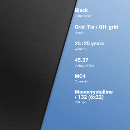Q CELLS 410W Solar Panel 132 Cell Q.PEAK DUO BLK ML-G10+ Assembled in USA Clearance