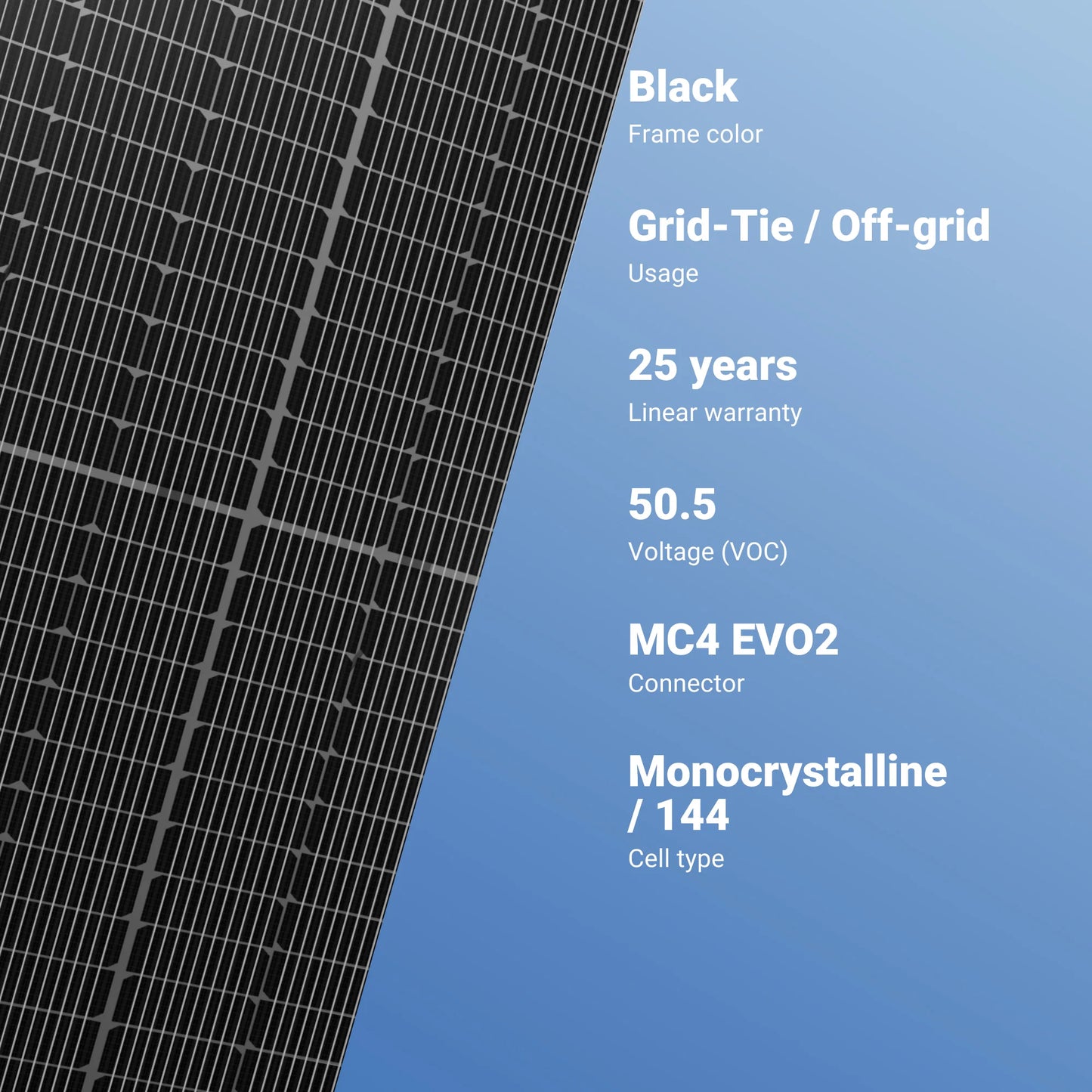 Trina 415W Solar Panel 144 Cell All-Black Bifacial TSM-415NE09RC.05 Clearance