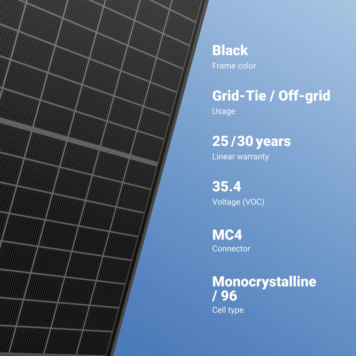 Canadian Solar 440W Solar Panel 96 Cell All-Black CS6.2-48TM-440