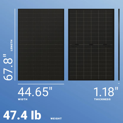 JA Solar 440W Solar Panel 108 Cell All-Black Bifacial JAM54D41-440/MB